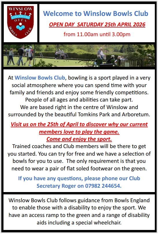 WBC Open Day poster 2026